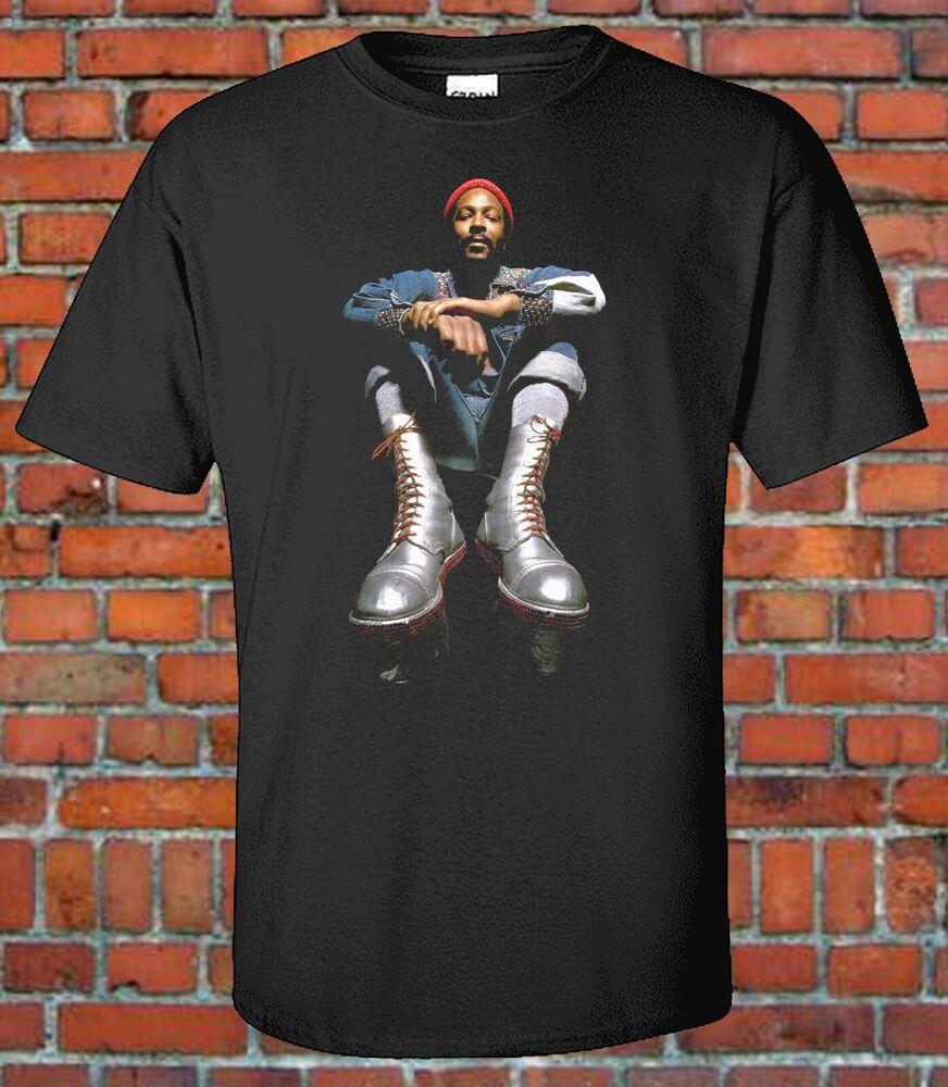 Marvin Gaye Silver Boots Graphic T Shirt Legend Unisex T-Shirt S