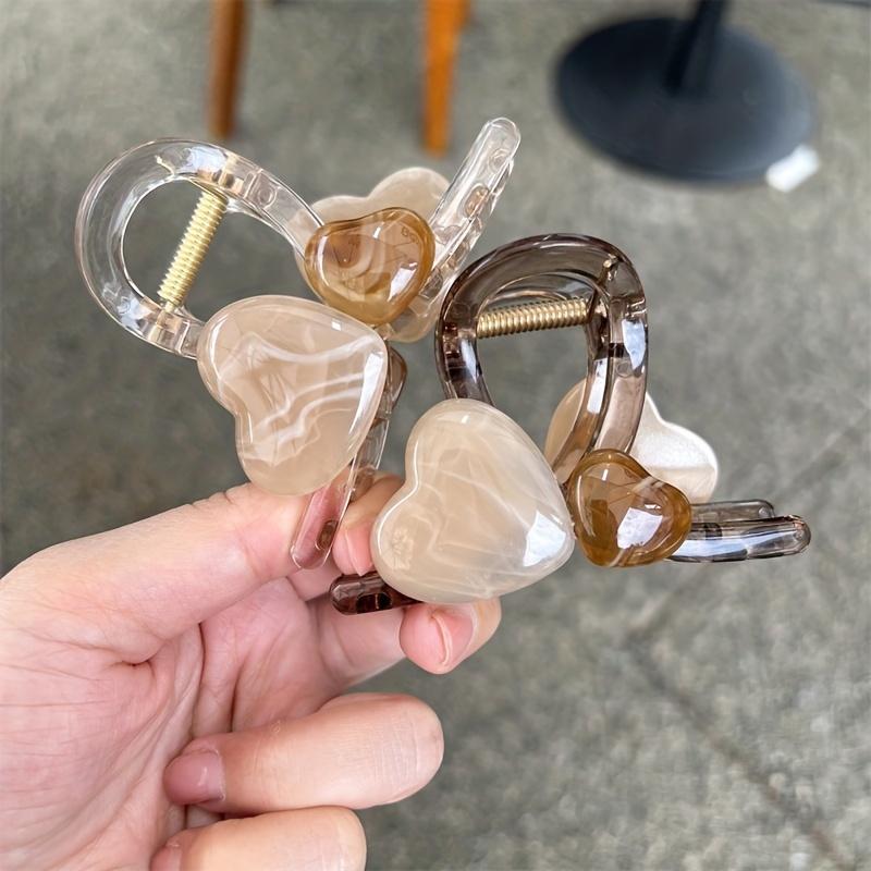 

2 шт., модные креативные заколки для волос в форме сердца для девочек, женские затылочные заколки в форме акулы для праздничного подарка на вечеринку, аксессуары