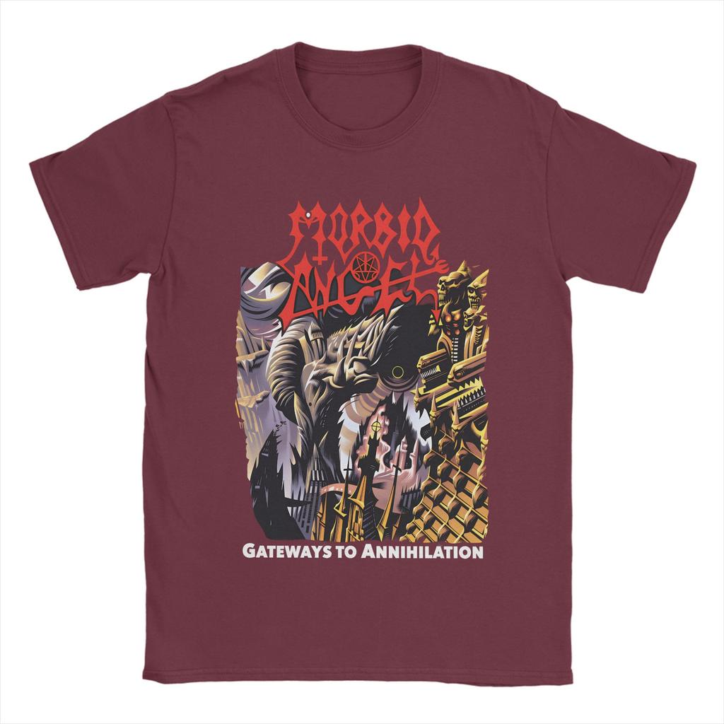 Death Metal Band T Shirts for Men 100 Cotton Funny TShirt Round Collar Tee Shirt Short Sleeve Clothes Gift Idea