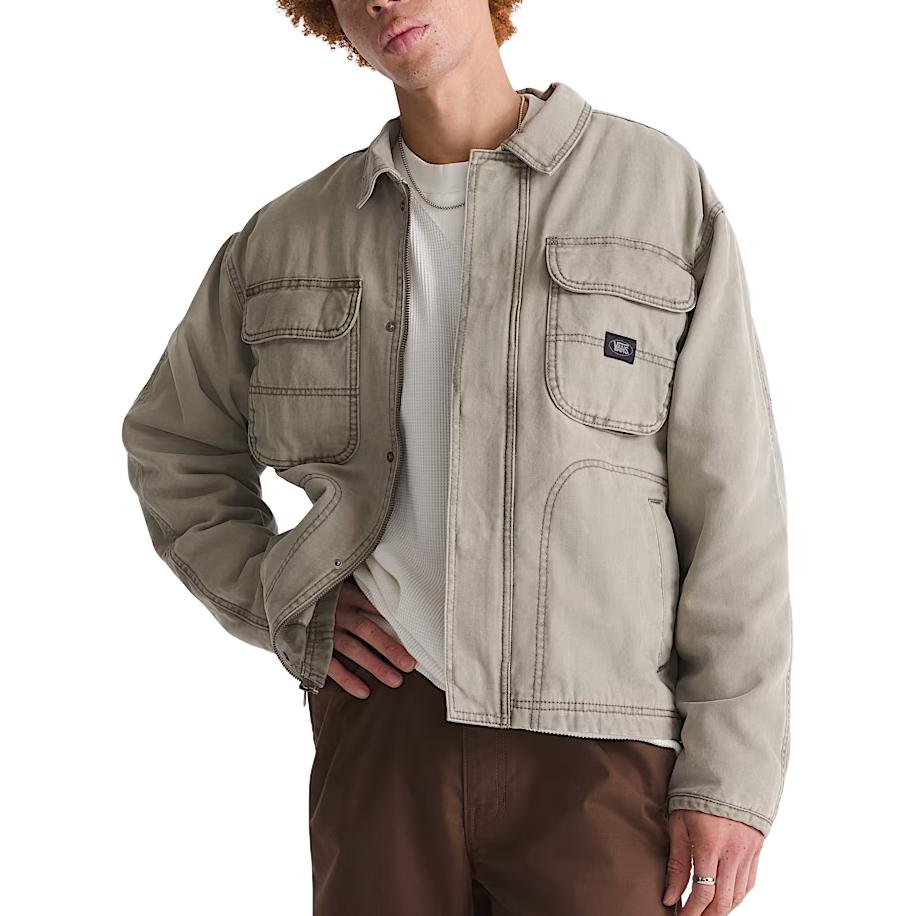 Vans Workwear Canvas Solid Color Jacket Men jackets VN000T6K1O3