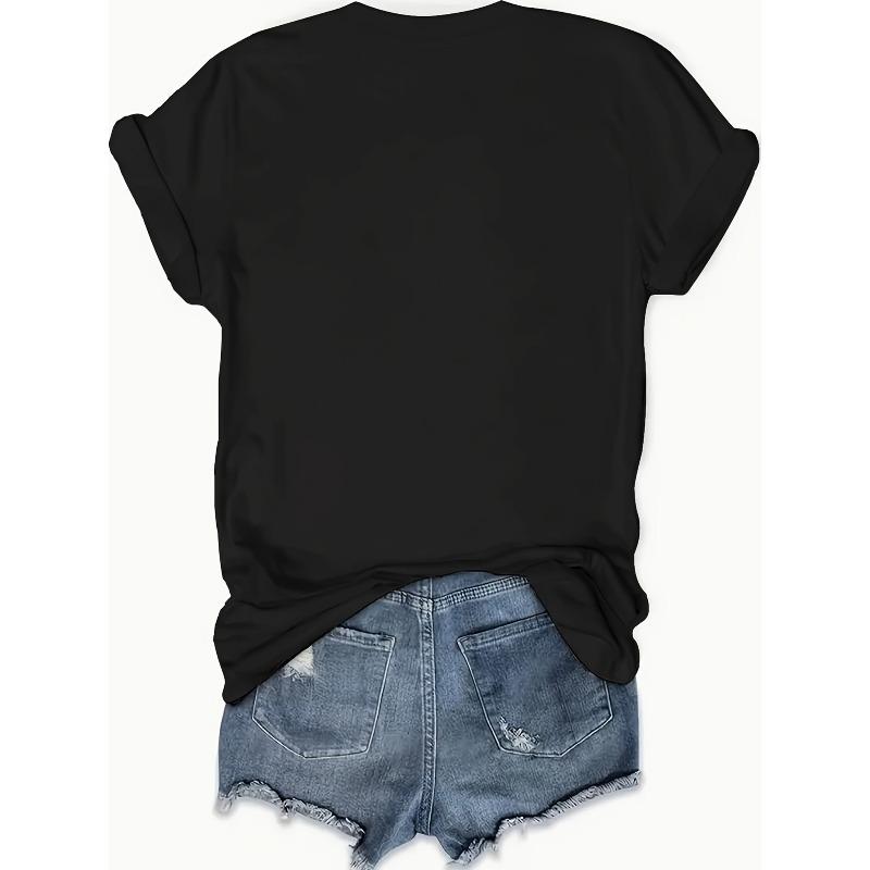 Damen Übergröße DSP Direct Support Professional T-Shirt Schwarz Rosa Schriftzug 180 g/m² Leicht Rundhals Ganzjahres Freizeit Arbeitskleidung Oberteil