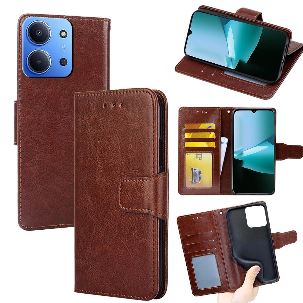 Wallet Case for Xiaomi Redmi 15C 4G (EU) (173mm)/15C 5G (EU) (173mm)/Poco C85 4G (173mm) PU Leather + TPU Folding Stand Phone Cover