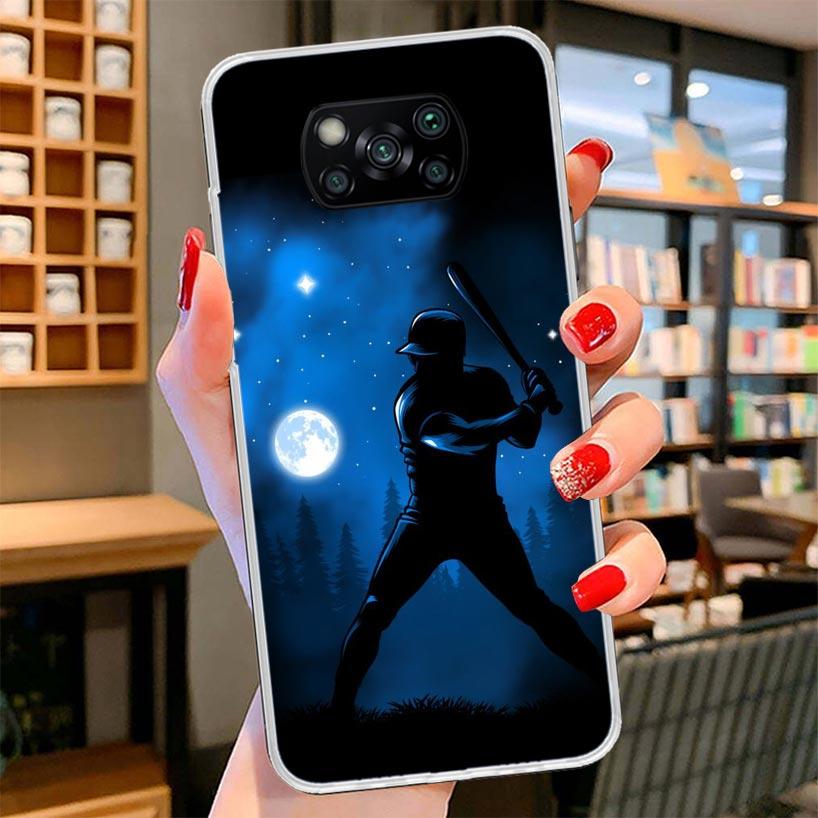 Baseball Sport Cover Phone Case For Xiaomi Poco F7 Ultra X7 X6 X5 Pro M7 Redmi 15C 15 13C 13 12C 12 10C 10 9A 9C 9T 9 Shell Poco