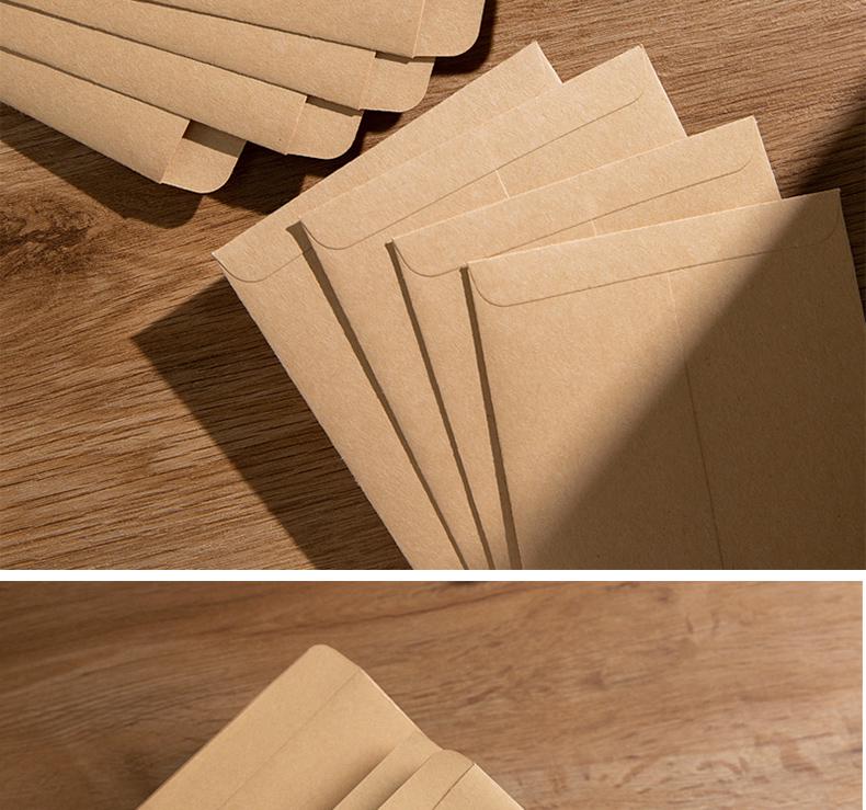 200 Pcs Extra Thick 120g Kraft Paper Envelopes for VAT Invoices and Letters