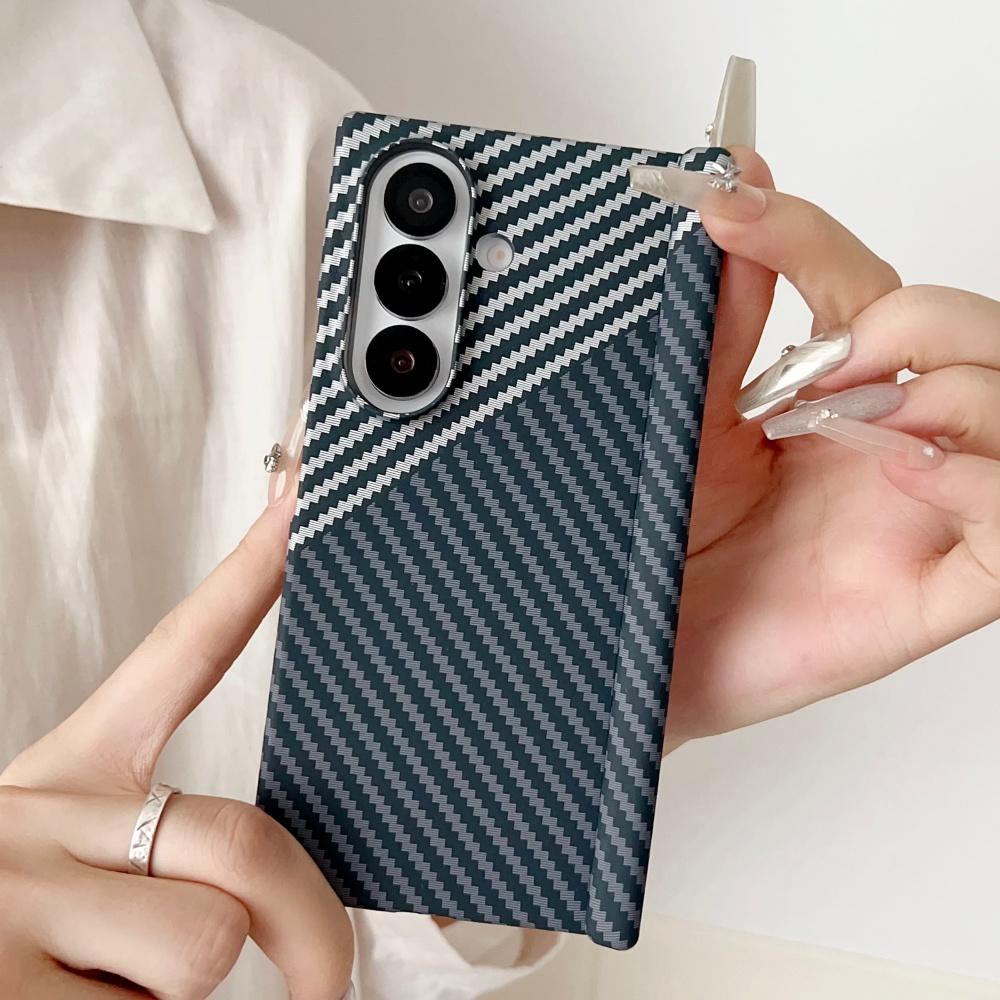 Luxury For Magsafe Magnetic Carbon Fiber Hinge Case For Samsung Galaxy Z Fold 7 6 5 Ultra Thin PC Protection Cover For ZFold7