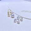 Zhuji Non-Pierced U-Shaped Ear Clips with Freshwater Pearls - Painless, Fashionable Earrings for Women
