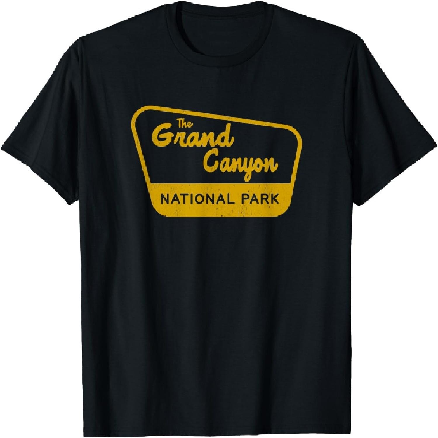 Grand Canyon National Park Vintage Inspired Sign Graphic T-Shirt S