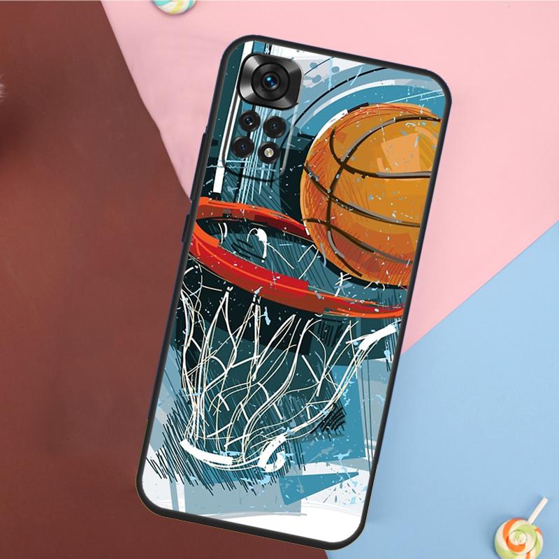 Basketball Ball Cover For Xiaomi Redmi Note 13 Pro 14 12 11 9 10 9S 10S 11S 12S Redmi 14C 10C 12C 13C Case