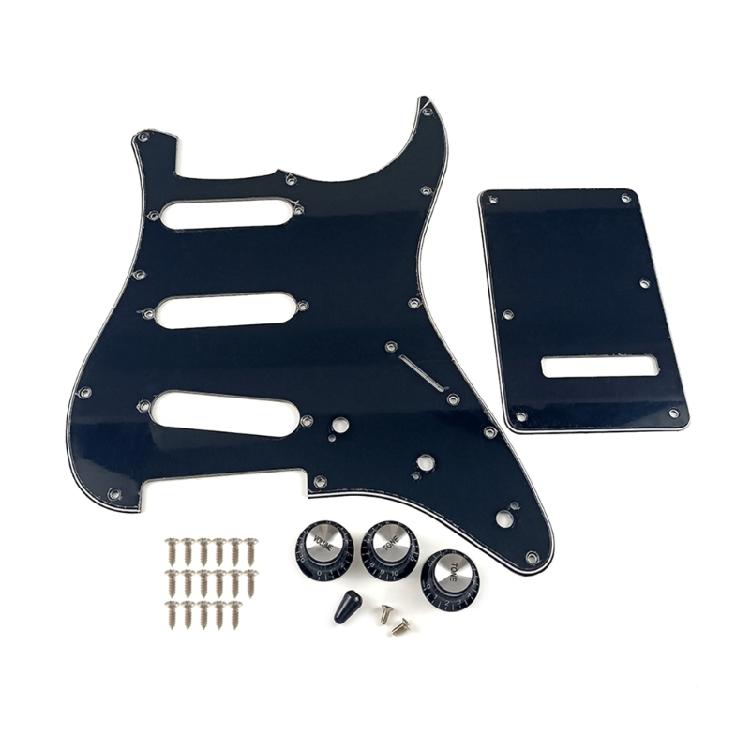 Electric Guitar Pickguard Set Guitar Scratch Plate Guitar Accessory Triple Single Coil Guard Set PVC Texture Guitar Part