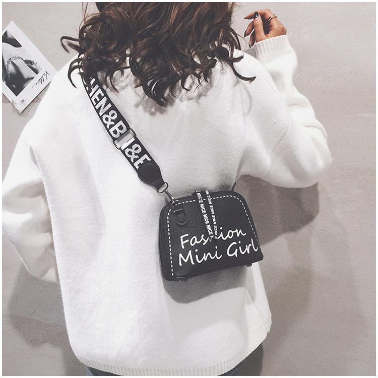 SCIONE женская новая сумка через плечо в стиле ретро с широким ремешком — фото 14