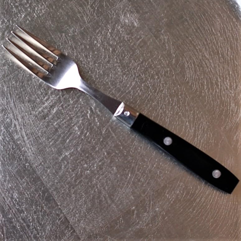 Tramparan Bistro Cutlery Table Made in NERON Black Stylish Perfect for Salads and Pasta Fork, France, (Noir) [Officially Imported]