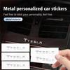 AMK1 Für Auto Metall Kreative Aufkleber Wasserdicht Schmutzabweisend Aufkleber Auto Zubehör Model 3 Model S X Model Y Roadster SpaceX