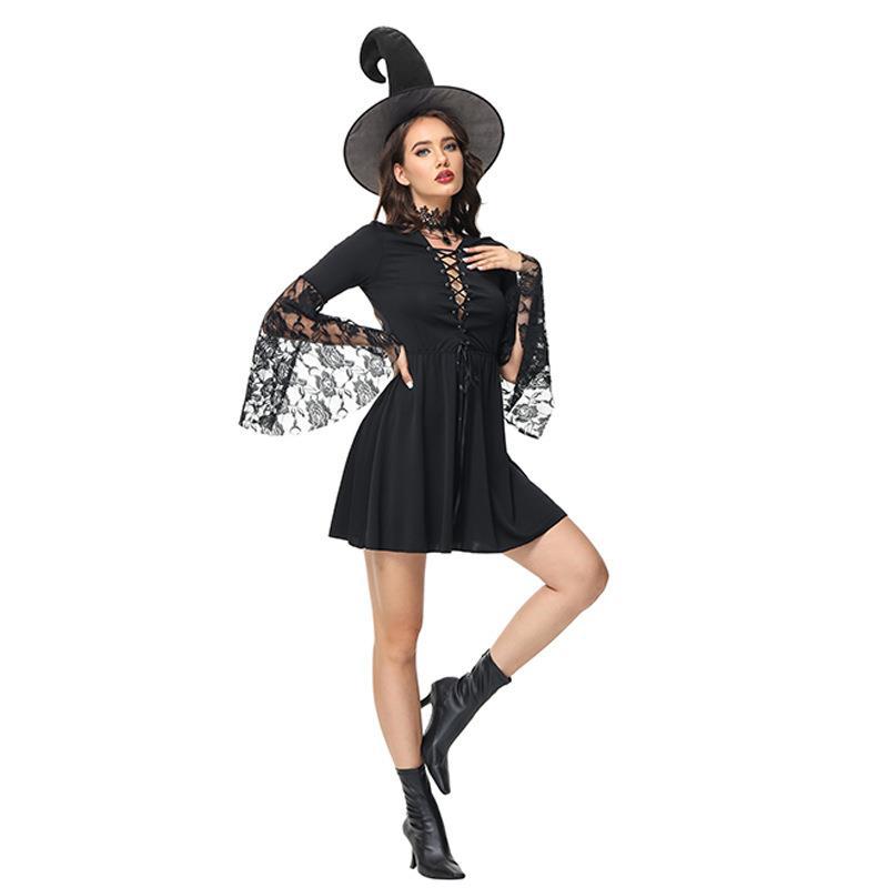 New Halloween Witch Wizard Cosplay Masquerade Uniform