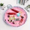 Large Capacity Waterproof Nylon Makeup Bag - Portable, Odorless Cosmetic Organizer with Drawstring Closure, Ideal for Travel & Everyday Use