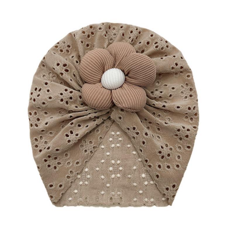 

Spring and summer thin new baby hat, baby cute and comfortable flower hollow hat, children s tire hat One size