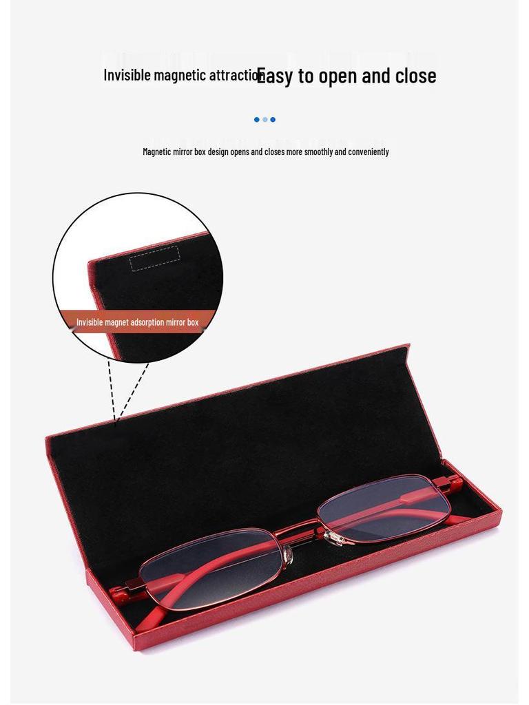 Ultralight Anti-Blue Light HD Reading Glasses for Men & Women, Portable & Ultrathin, Ideal for Middle-Aged & Elderly.
