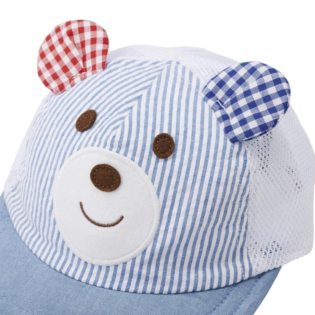 [MIKIHOUSE HOT BISCUITS] Cap for boys and girls, baby, children's clothing, blue, M (50-52cm) 72-9106-681