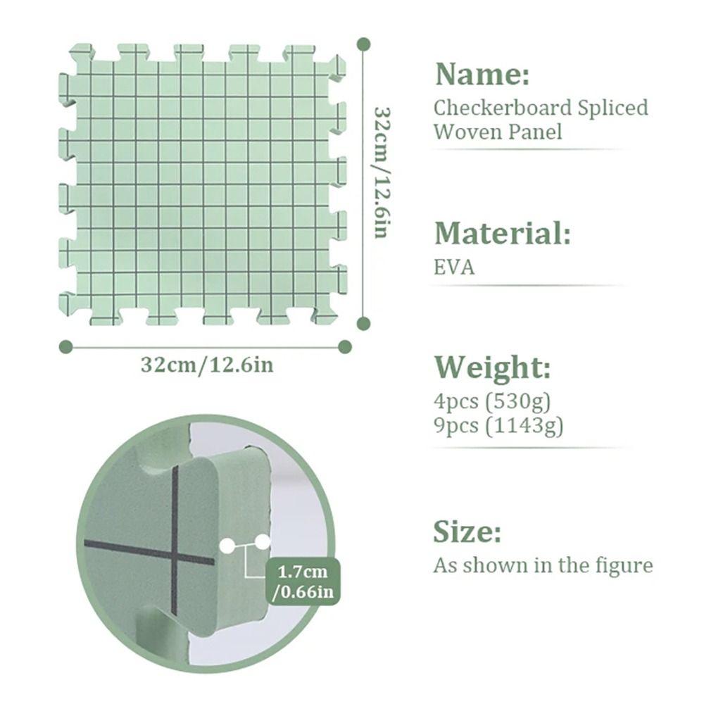 1/4Pcs Ultra Thick Knitting Block Mat Portable Grid Knitting Board New Foam Blocking Board