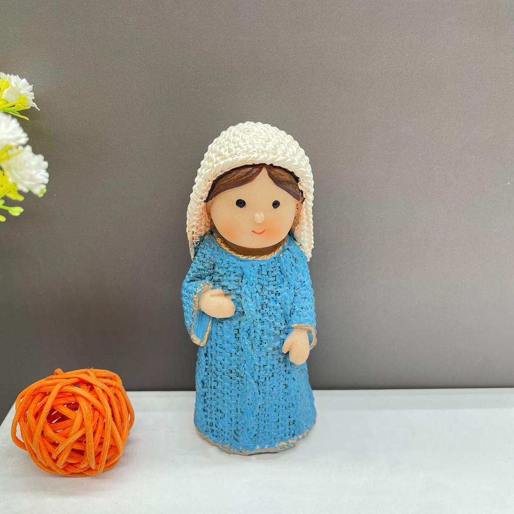 Jesus Figurine Jesus Desk Decor And Mary Figurine Kit Resin Religious Sculpture Collectible Decoration For Living Room Bedroom