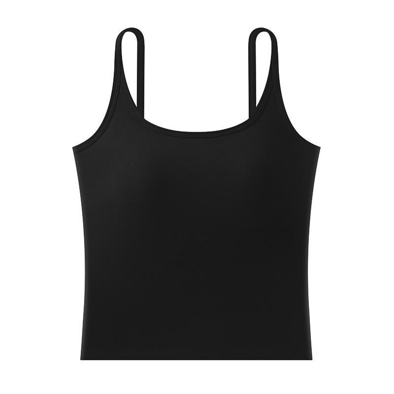 Women's Warm Self-Heating Vest with Fixed Cups - Double-Sided Brushed, Thick Slim Fit for Autumn/Winter