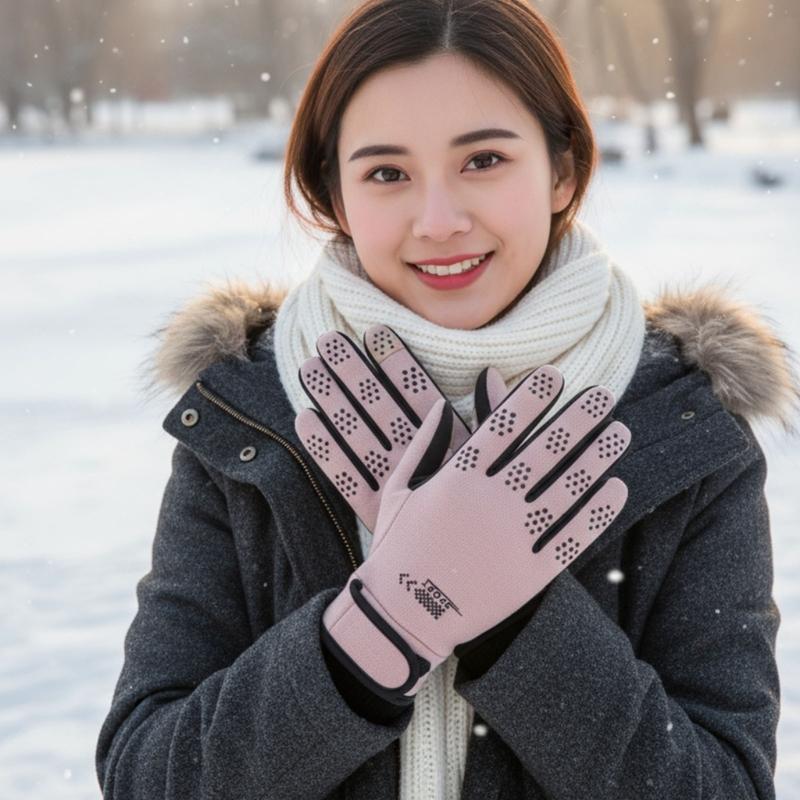 Winter Warm Touchable Screen Enabled Gloves For Men Women Waterproof Design NonSlip Palms Outdoor Sports