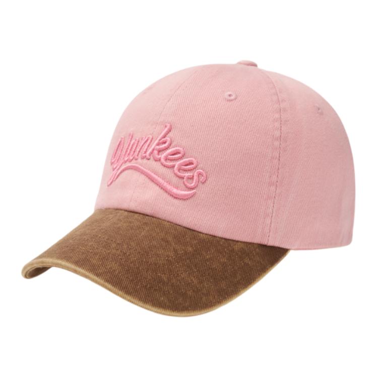 MLB Cotton Baseball Caps Women s Pink Fashion 3ACPVL74N-50PKM F