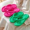 Summer Flip-flops Women Wear Solid Color Non-slip Simple Indoor Home Pinch Slippers