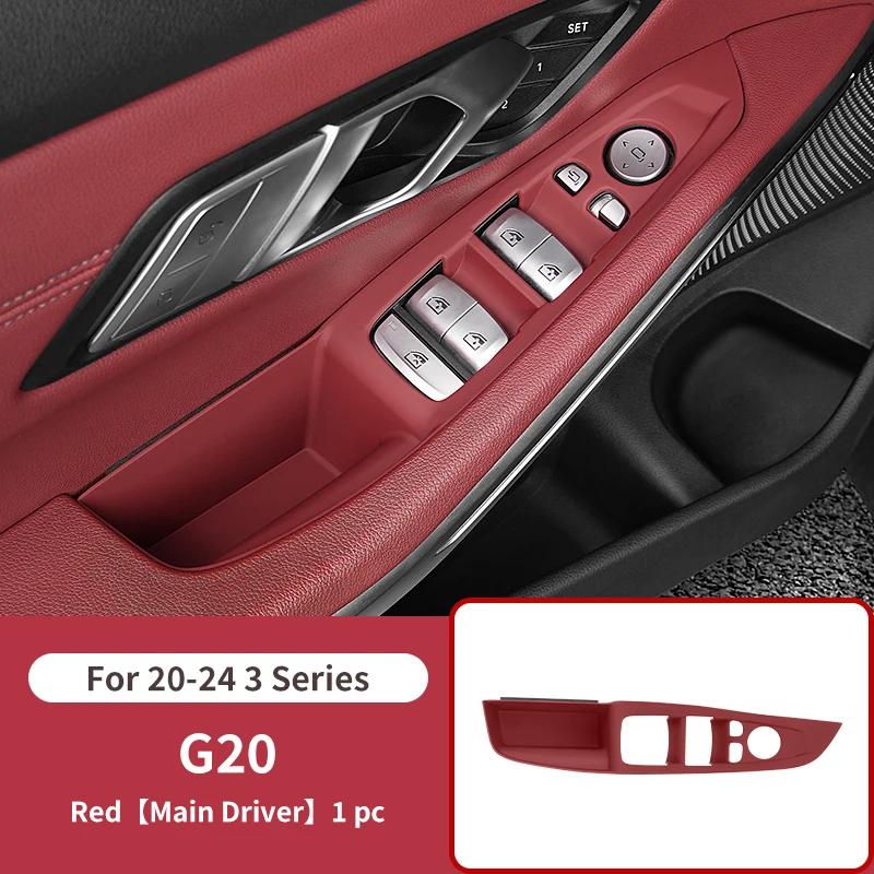 BAAU1 2025 Hot For BMW 3 Series G20 2020-2024 Car Front Door Armrest Window Switch Panel Trim Protect Accessories Auto Inner Door Hand