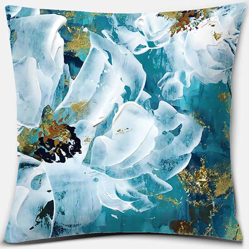 

Наволочка с принтом цветов и птиц, квадратная наволочка, украшение для дома и офиса, наволочка, чехол для подушки 40x40cm