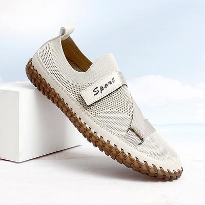 Handgefertigte Lederschuhe für Herren, modische Sneakers, Slip-On-Loafer, atmungsaktive Sommer-Freizeitschuhe für Herren