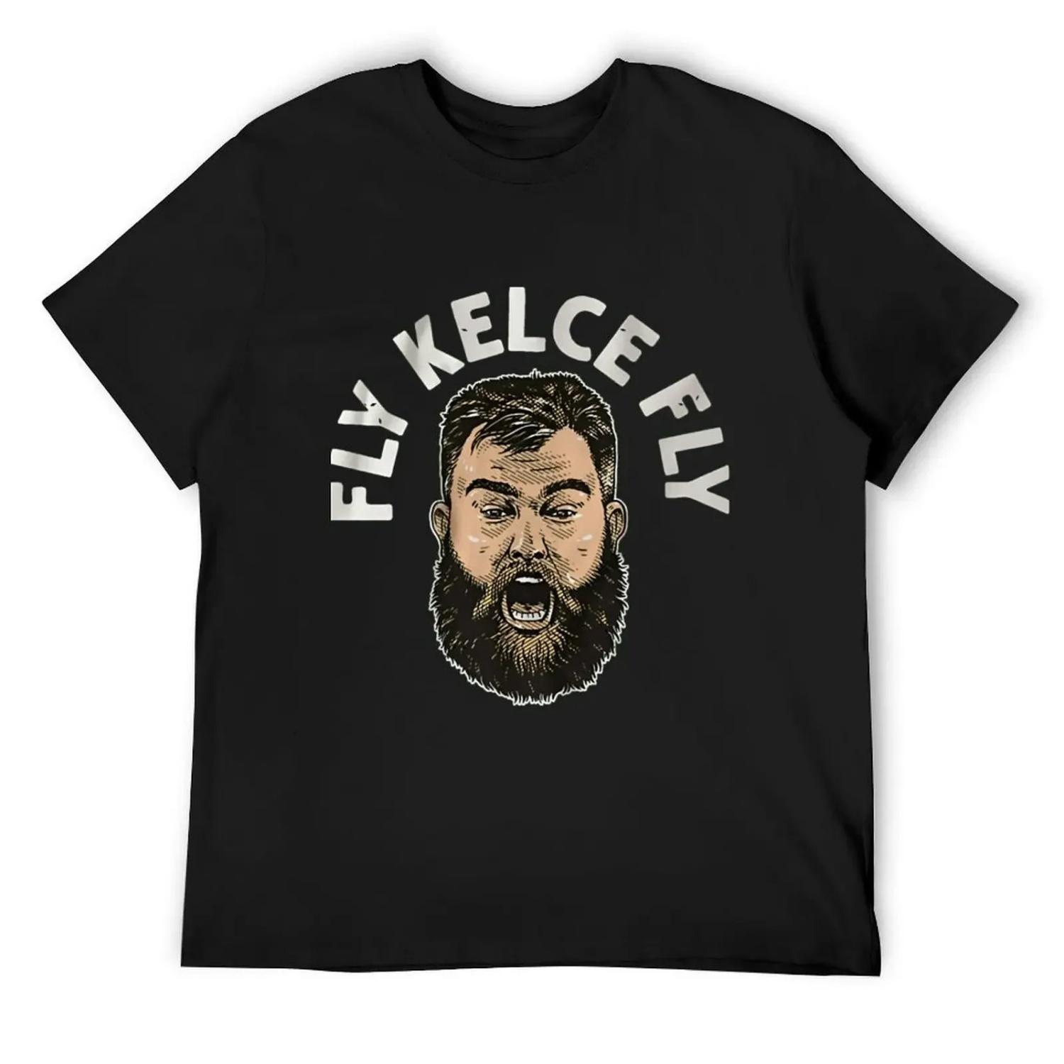 Jason Kelce Fly Kelce Fly For Eagles Champions T-Shirt cute tops quick-drying Luxury man t shirts for men pack XXXL