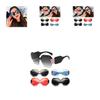 Stylish Large Oversized Ladies Women Sunglasses Designer Half Frame Retro Fashion 2018 For All Occasions