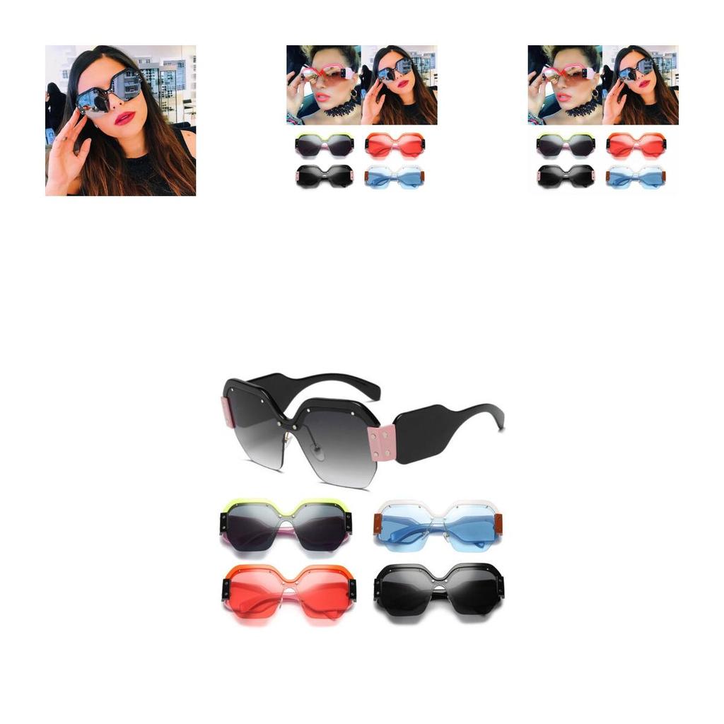 Stilvolle Große Übergroße Damen Frauen Sonnenbrille Designer Halbrahmen Retro Mode 2018 Für Alle Anlässe