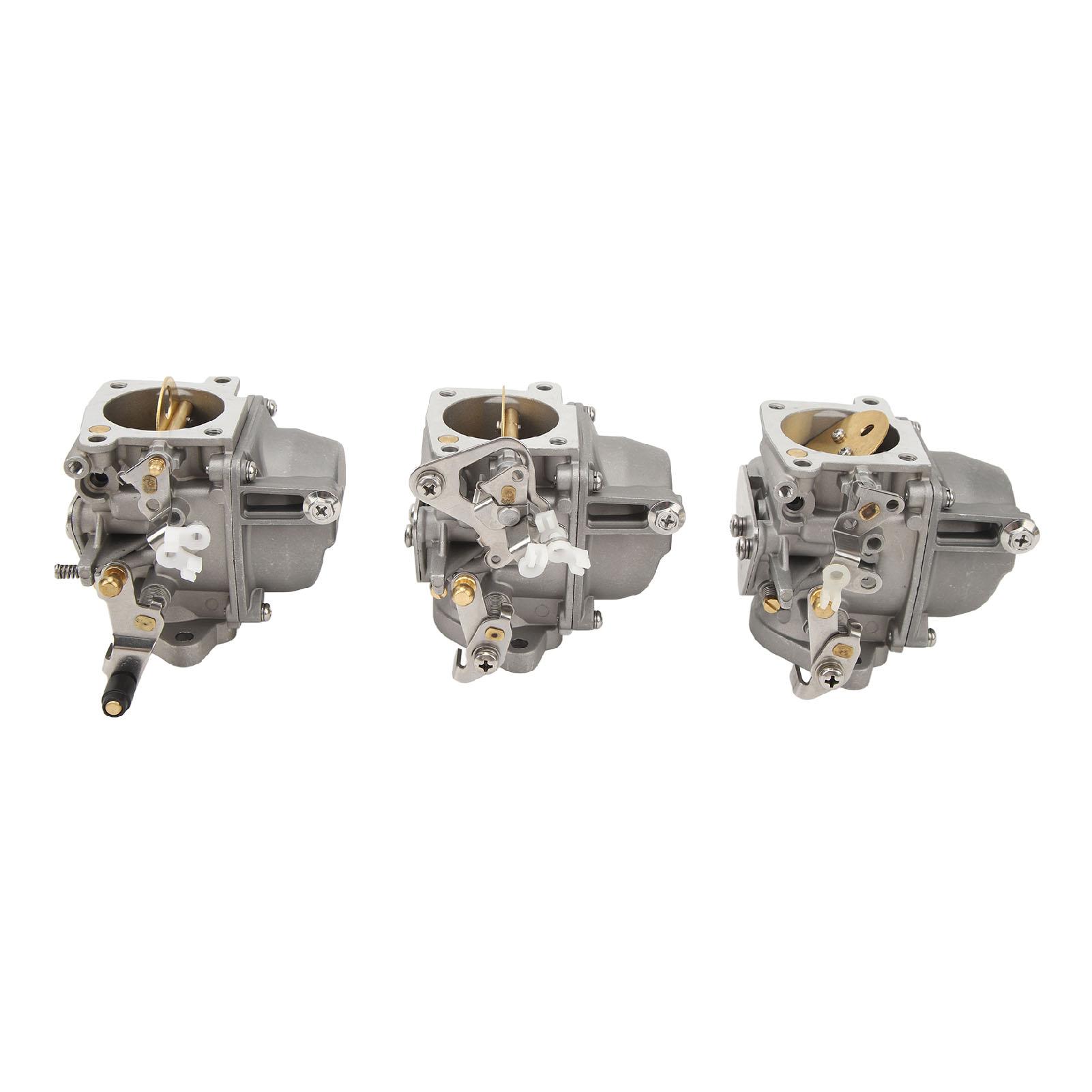 3PCS Boat Outboard Carburetor 6H1 14301 14302 14303 00 Aluminium Alloy Outboard Boat Parts for 2 Stroke 85HP Motor Engine