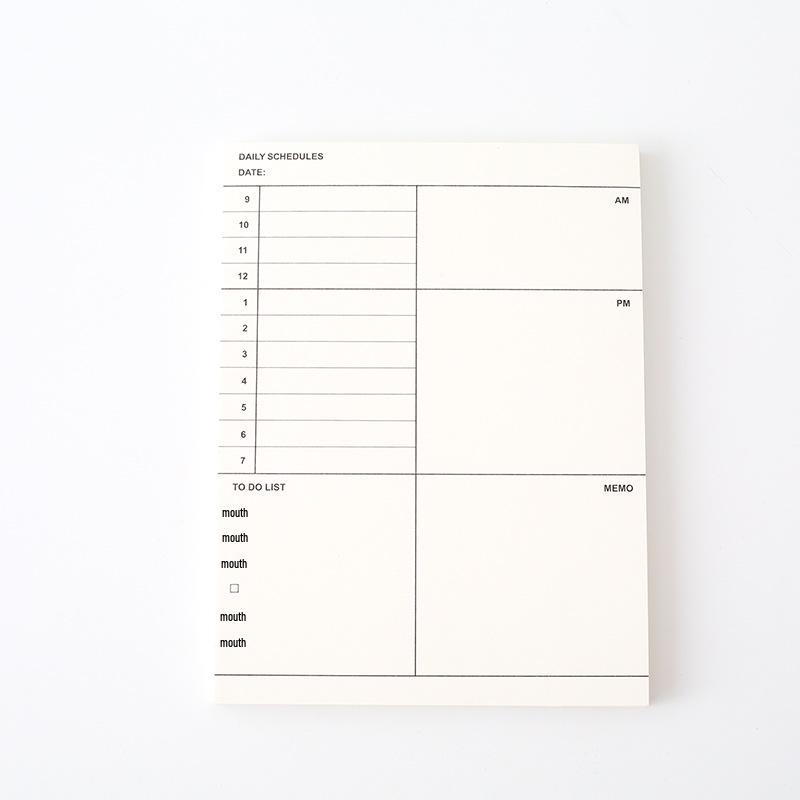 Business Planner Notepad: Monthly & Weekly Tear-off Memo Pad