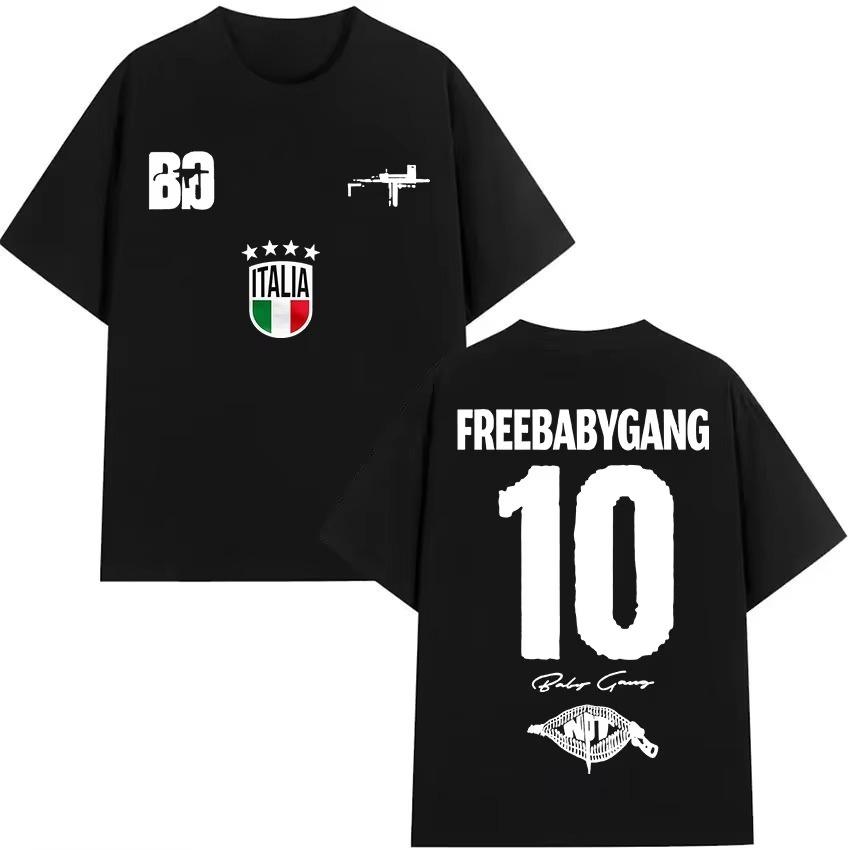 Rapper Baby Gang Tour Album Merch T-Shirts Herren Damen Kleidung Hip Hop T-Shirt Frühling Sommer Hip Hop Freizeit Kurzarm Oberteil