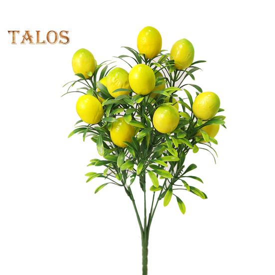 

Ложные фрукты, реалистичные декоративные невыцветающие привлекательные искусственные оранжево-лимонные деревья с веткой зеленых листьев, товары для дома