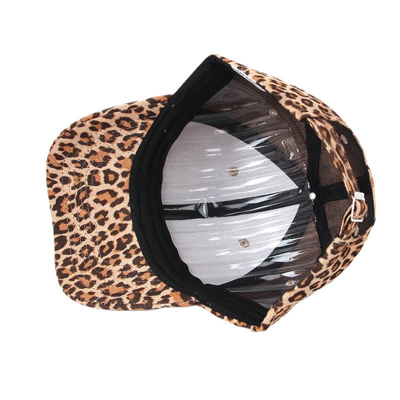 Leopard Print Baseball Cap - Unisex European and American Outdoor Sunshade Sunscreen Cap for Spring and Summer