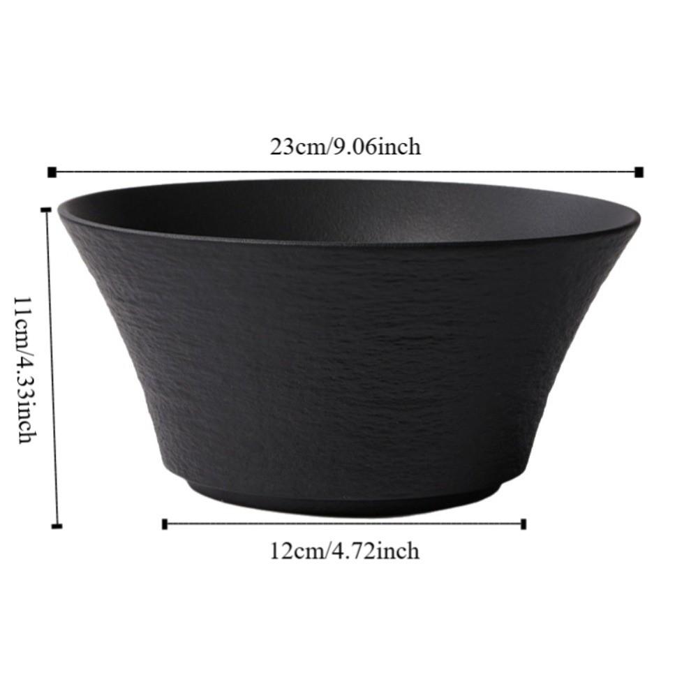 Vaisselle Bol en Plastique Motif Pierre Micro-ondable Bol à Soupe de Style Japonais Couleur Unie Épaisse Bol à Nouilles Instantanées Dîner à la Maison