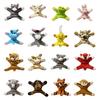 3Pcs Plush Animal Refrigerator Magnet Home Office Kitchen Locker Refrigerator Stuffed Cartoon