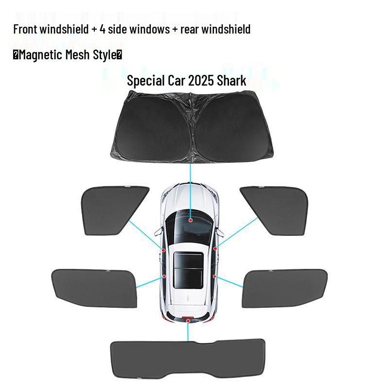 BYD Shark6 25-Jahres Sonnenschutznetz & Wärmeblockierende Vorhänge für Pickups