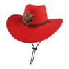 Western Cowboy Hat Spice Girl American Vintage Knight Hat Men's and Women's Outdoor Camping Photo Shade Sunscreen Hat Big Eaves