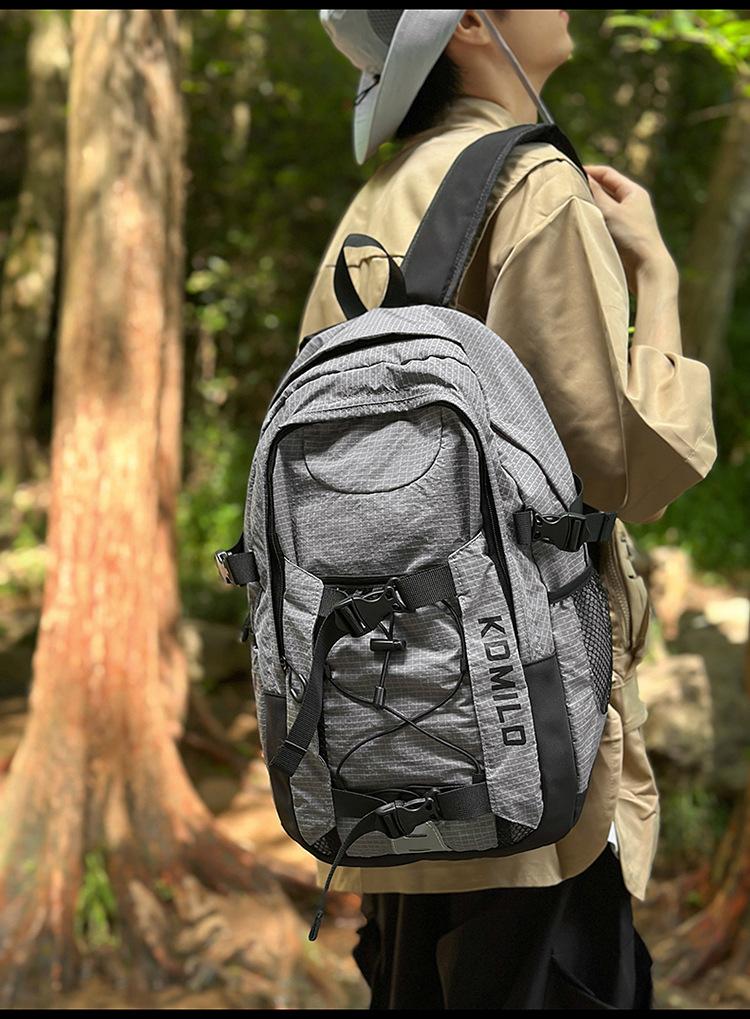 Schoolbag1011 new anti-splashing water hiking bag large capacity light outdoor sports backpack cool couple backpack