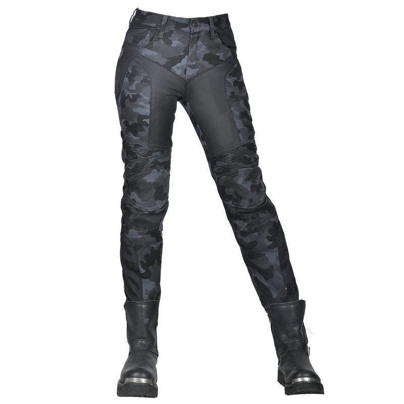 Jeans Moto LOONG BIKER Estivi Mimetici Slim Fit: Pantaloni da Equitazione Traspiranti Anti-caduta