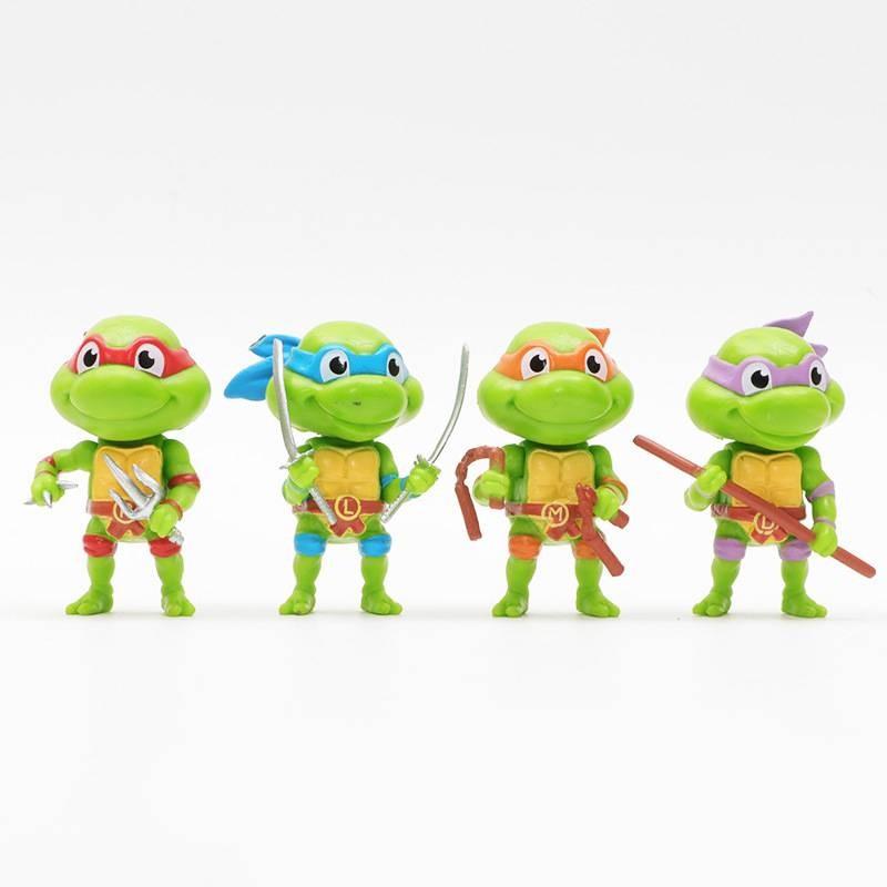 Adorable Set Of 12 Mini Raphael Ninja Turtles Pvc Figurines Perfect For Collectors