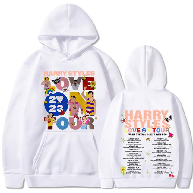 New Love on Tour Koncert Mikina Harajuku Hip Hop Velké Mikiny Unisex Y2k Oblečení Dlouhý rukáv Mikiny s kapucí Streetwear