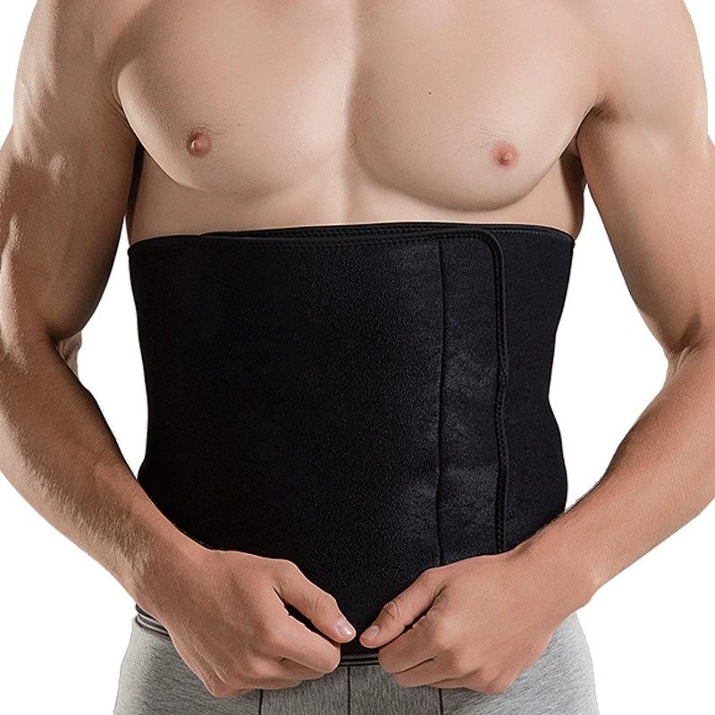 Unisex Waist Trainer: Fitness Support Belt for Tummy Control, Sweat-Inducing, Back Pain Relief, and Lumbar Support. M (95x20cm) Waist: 63-93cm чёрный