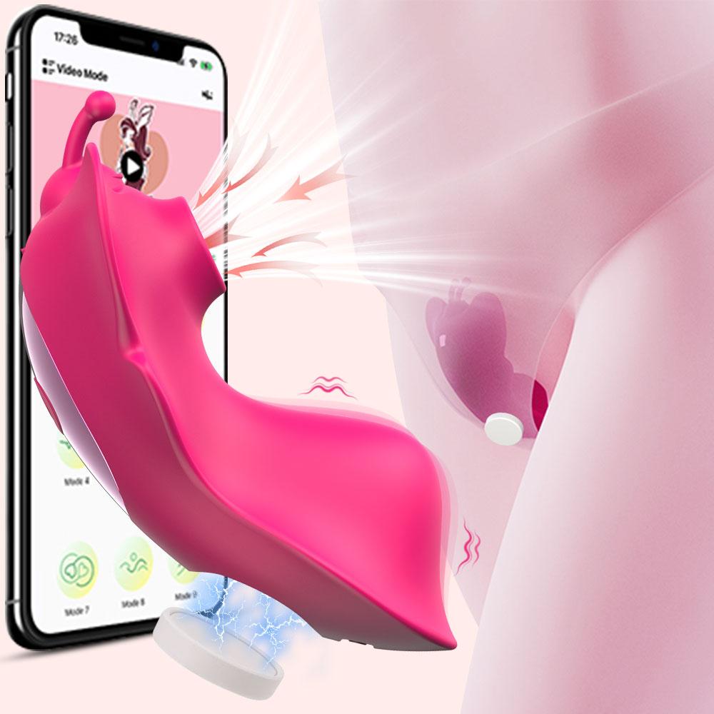 Wearable Clitoris Sucker Vibrator for Women Clit Sucking Remote Control Sexy Panties Magnetic Clitoral Stimulator Adults Sex Toy