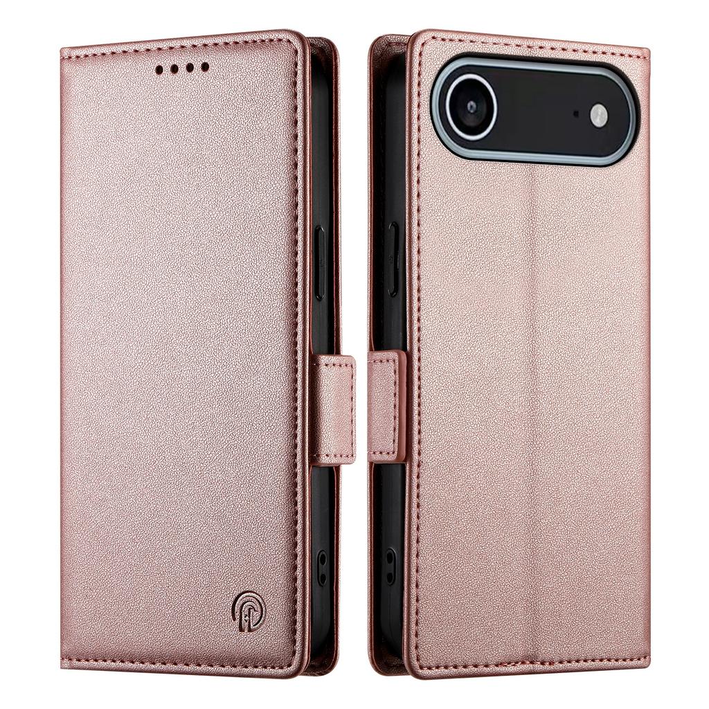 For iPhone 17 Air Stand Case PU Leather Wallet Phone Cover