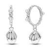 925 Sterling Silver Love Feather Moon Star Heart Earrings Fit Original Charms Hoop for Women Girls Stud Earring Jewelry Gifts